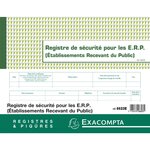 Piqûre 24x32cm Registre de sécurité pour les établissement recevant du public (ERP) - 3... x 5 EXACOMPTA