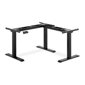 Bureau d'angle assis-debout (piètement) - hauteur : 69 - 118 cm - largeur : 90 - 150 cm (gauche) / 110 - 190 cm (droite) - angle : 90° - 150 kg 14_0005940