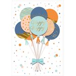 Carte Signature Ballons Fête Anniversaire - 11 5 X 17cm - Draeger paris