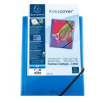 Chemise À Élastiques 3 Rabats Polypropylène Translucide Krea Cover - A4 - Bleu - X 25 - Exacompta