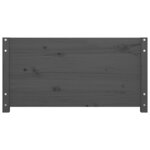 vidaXL Lit de jour Gris 90x190 cm Simple Bois de pin massif
