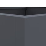 vidaXL Jardinière anthracite 52x48x75 cm acier laminé à froid