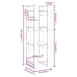 vidaXL Bibliothèque/Cloison Marron miel 41x35x125 cm Bois massif