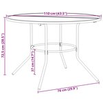 vidaXL Ensemble de chaises de jardin empilables 5 Pièces anthracite