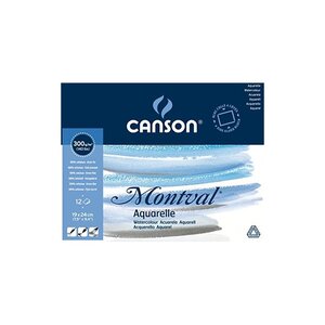 CANSON Bloc de papier aquarelle "Montval", 190 x 240 mm