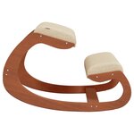 vidaXL Chaise assis-genoux crème 55x84x55 cm contreplaqué de bouleau