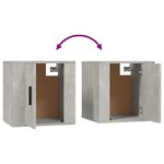 vidaXL Meubles TV muraux 2 Pièces Gris béton 40x34 5x40 cm