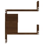 vidaXL Étagères d'angle murales 2 Pièces Chêne marron 40x40x50 cm Bois