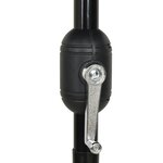 vidaXL Parasol de jardin à 3 niveaux avec mât en aluminium bleu azuré