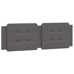 vidaXL Cadre de lit avec LED sans matelas gris 160x200 cm