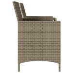 vidaXL Canapé de jardin 2 places avec table et coussins résine tressée
