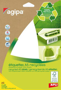 168 Étiquettes 56X34 100 Récyclées