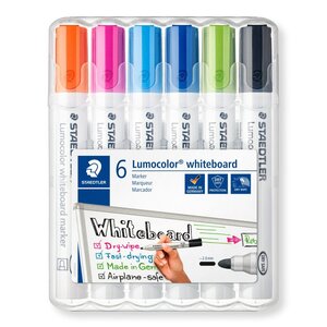 STAEDTLER Marqueur tableau blanc 351 Lumocolor  étui de 6