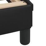 vidaXL Lit avec matelas noir 140x200 cm similicuir