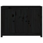vidaXL Buffet Noir 100x35x74 cm Bois massif de pin