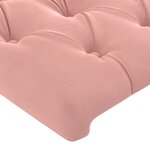 vidaXL Cadre de lit avec tête de lit Rose 80x200 cm Velours