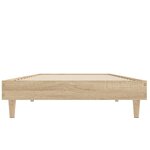 vidaXL Cadre de lit sans matelas chêne sonoma 75x190 cm