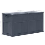 vidaXL Boîte de rangement de jardin 320 L Noir