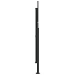 vidaXL Auvent latéral rétractable noir 180x1200 cm