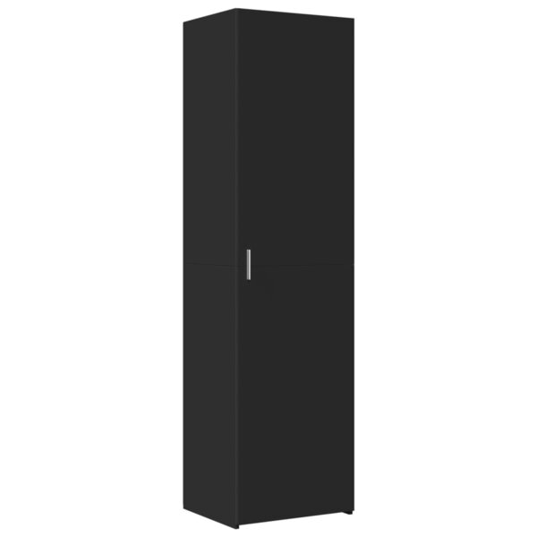 vidaXL Buffet haut noir 50x42 5x185 cm bois d'ingénierie