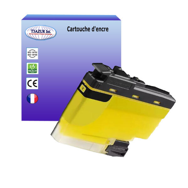 T3AZUR- Cartouche compatible avec Brother MFC-J5340DW  MFC-J5345DW  MFC-J5740DW  MFC-J6540DW  MFC-J6940DW  LC422XL Jaune