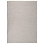 vidaXL Tapis à tissage plat d'extérieur 140x200 cm Taupe