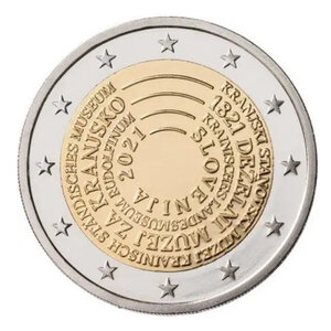 2 euros commémorative Slovénie 2021 - Musée de Kranj.