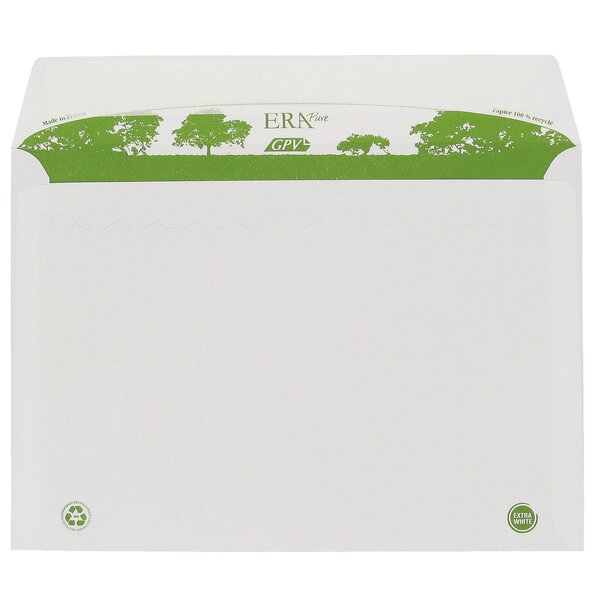 Enveloppe gpv erapure blanche 162 x 229 mm - format c5 - sans fenêtre - boîte de 500