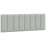 vidaXL Cadre de lit avec tête de lit Gris clair 140x200 cm