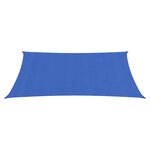 vidaXL Voile d'ombrage 160 g/m² rectangulaire bleu 3x5 m PEHD