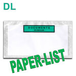 Lot de 100 pochettes documents ci-inclus paper-list dl