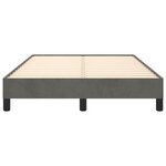 vidaXL Cadre de lit Gris foncé 120x200 cm Velours
