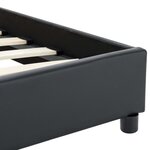 vidaXL Cadre de lit Noir Similicuir 140 x 200 cm