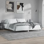 vidaXL Cadre de lit blanc 180x200 cm bois d'ingénierie