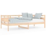 vidaXL Lit de jour bois de pin massif 90x200 cm