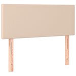 vidaXL Sommier à lattes de lit avec matelas Cappuccino 80x200 cm