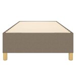 vidaXL Cadre de lit Taupe 100x200 cm Tissu