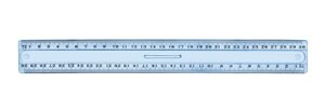 Règle Double décimètre à poignée plastique incassable 20 cm JPC