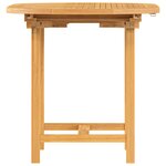 vidaXL Table extensible de jardin 110-160x80x75 cm bois de teck solide