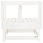 vidaXL Canapés d'angle de jardin 2 Pièces blanc bois de pin massif