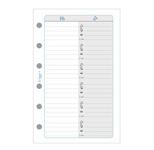 Recharge accessoire Exatime 17 adresses-téléphones 47 feuillets 172x105 mm EXACOMPTA