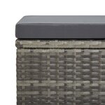 vidaXL Mobilier à dîner de jardin 9Pièces et coussins Résine tressée Gris