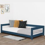 Lit enfant STUDY 80 x 160 bleu marine