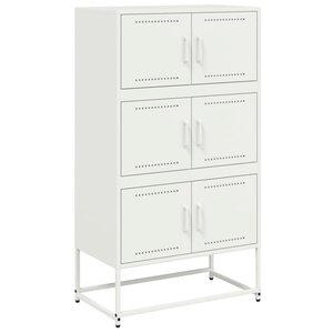vidaXL Buffet rose 68 5x38 5x123 5 cm acier