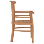 vidaXL Ensemble à manger de jardin 7 Pièces Bois de teck solide