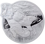 Pièce de monnaie en Argent 5 Dollars g 62.2 (2 oz) Millésime 2021 Ocean Predators 2 Oz POLAR BEAR