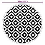 vidaXL Tapis d'extérieur gris Ø120 cm PP