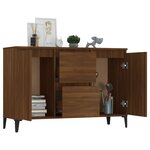 vidaXL Buffet Chêne marron 104x35x70 cm Bois d'ingénierie