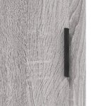 vidaXL Buffet haut Sonoma gris 34 5x34x180 cm Bois d'ingénierie