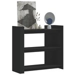 vidaXL Table console noir 100x35x90 cm bois d'ingénierie